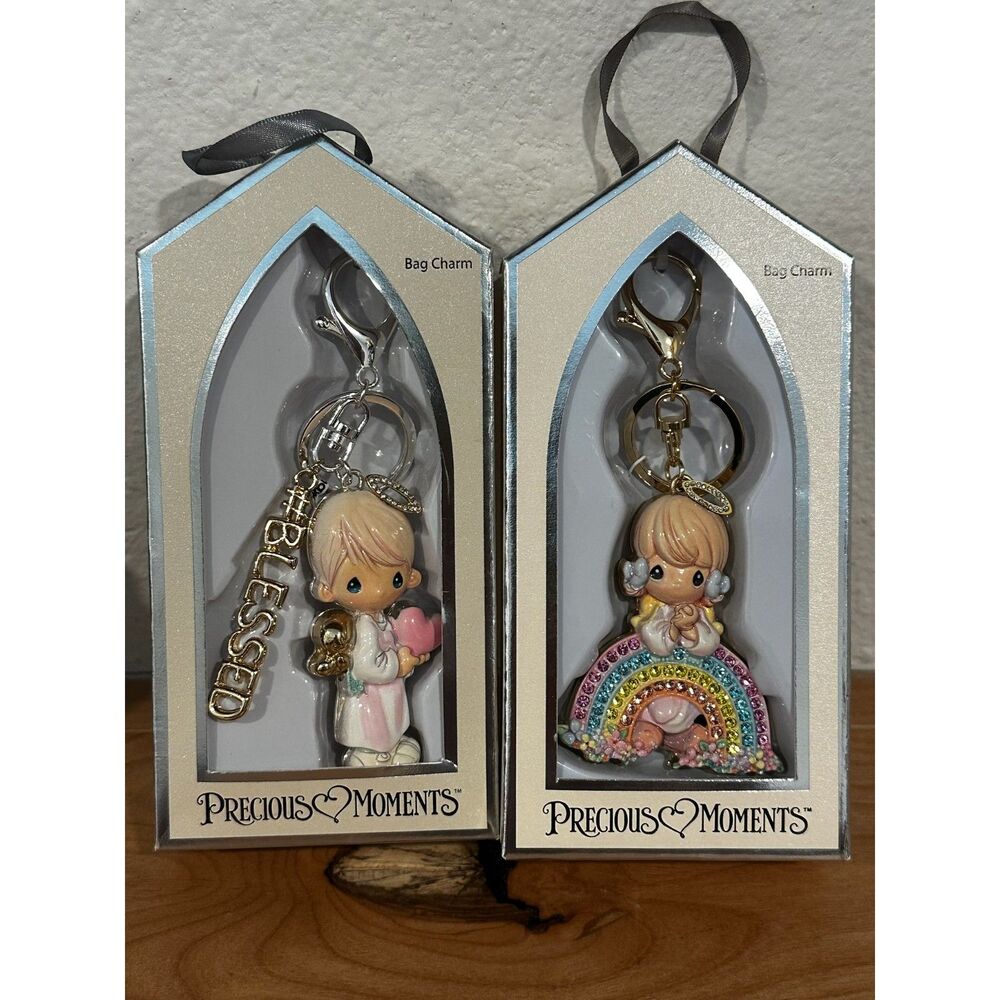 Bundle! Precious Moments Angel Bag Charms NWT ☔️ - Picture 1 of 6